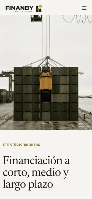 Portada de FinanBy en móvil, después del rediseño