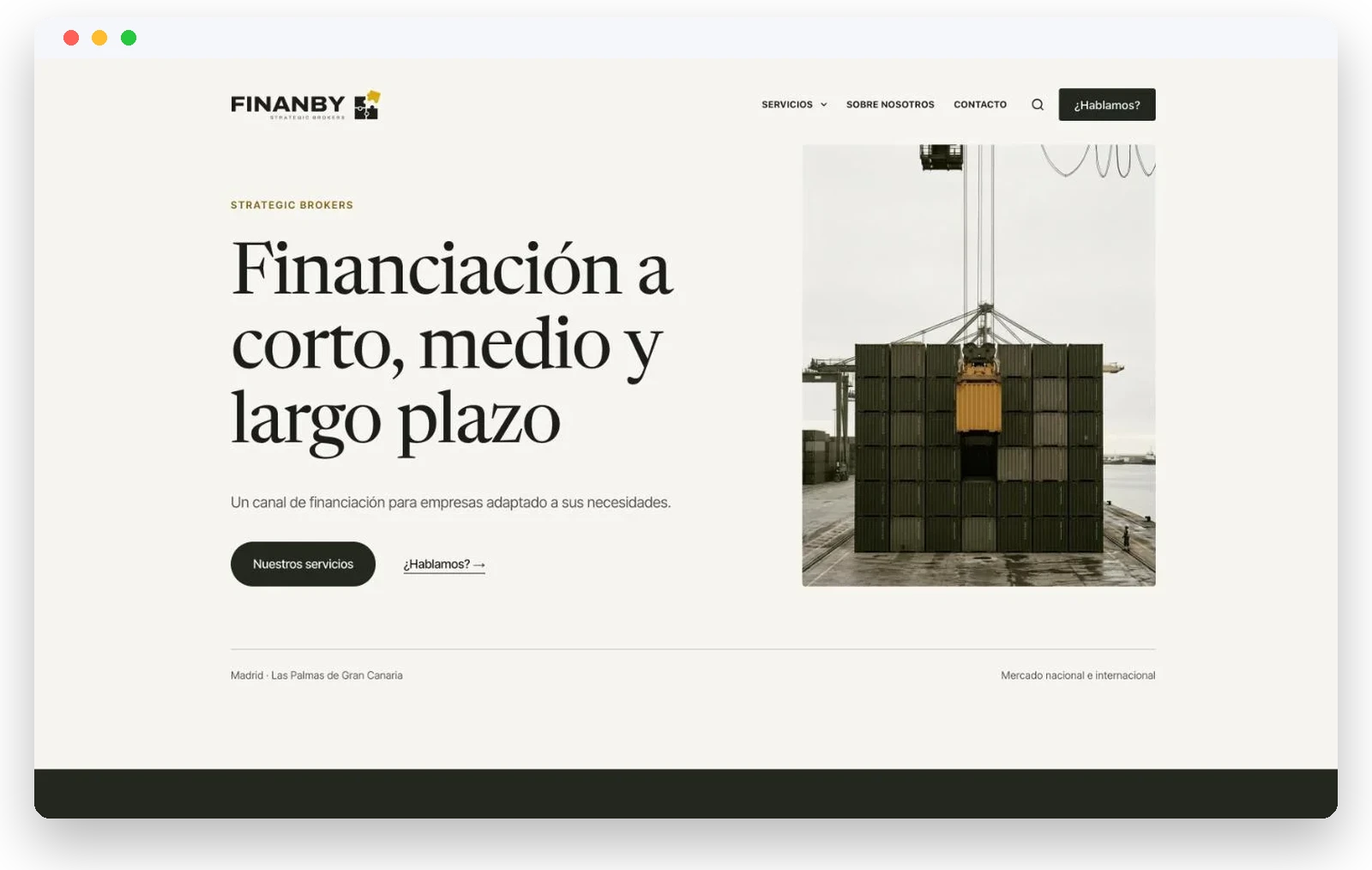Web nueva de FinanBy en el navegador