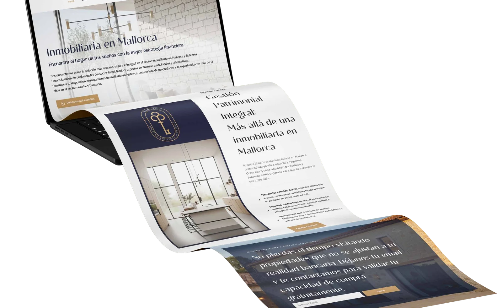 Web de Marsant en portátil